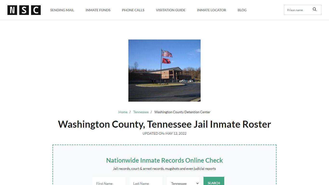 Washington County, Tennessee Jail Inmate List